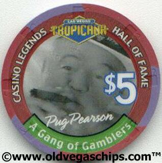 Tropicana Pug Pearson $5 Casino Chip