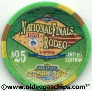 Tropicana NFR 1995 $25 Casino Chip