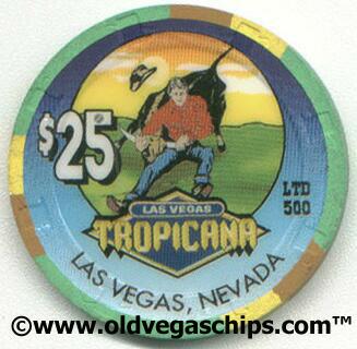 Tropicana Rodeo 2001 $25 Casino Chip