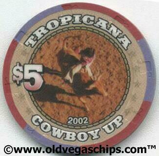 Tropicana NFR Rodeo Days 2002 $5 Casino Chip