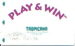 Tropicana Casino Play & Win Slot Club Card