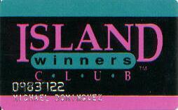 Tropicana Casino Island Slot Club Card 