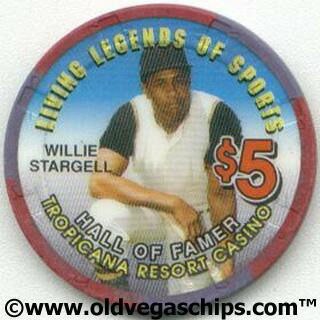 Tropicana Willie Stargell $5 Casino Chip