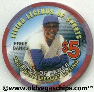 Tropicana Ernie Banks $5 Casino Chip