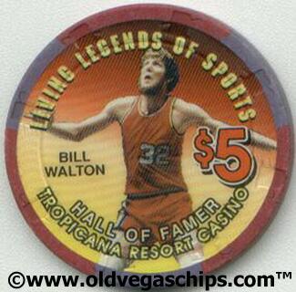 Tropicana Bill Walton $5 Casino Chip