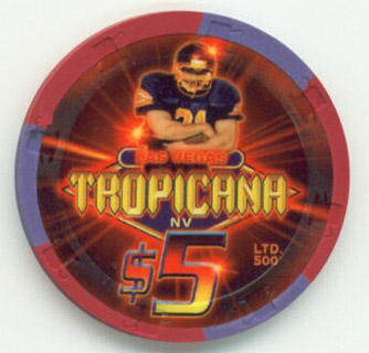 Tropicana Superbowl 2005 $5 Casino Chip