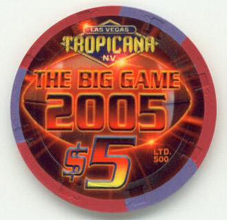 Las Vegas Tropicana Superbowl 2005 $5 Casino Chip