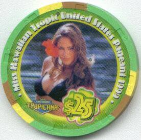 Tropicana Miss Hawaiian Tropic USA $25 Casino Chip