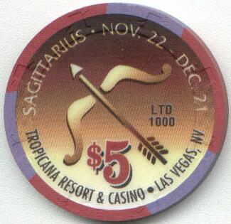 Tropicana Sagittarius $5 Casino Chip