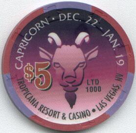 Tropicana Capricorn $5 Casino Chip