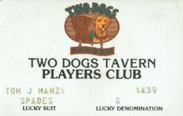Two Dogs Casino Slot Club Card