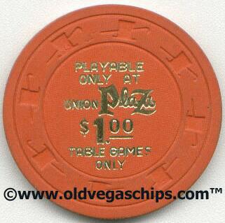 Las Vegas Union Plaza $1 Table Games Casino Chip