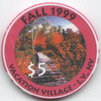Vacation Village Millennium Fall $5 Casino Chip