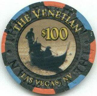 Las Vegas Venetian First Issue $100 Casino Chip