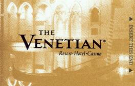 Las Vegas Venetian Hotel Room Key