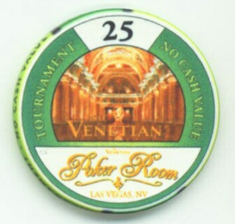 Las Vegas Venetian Poker Room NCV $25 Casino Chip