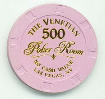 Las Vegas Venetian Hotel Poker Room NCV $500 Casino Chip