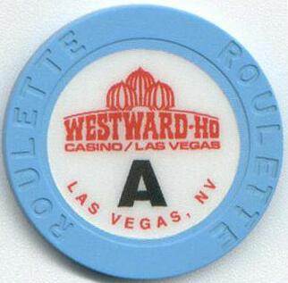 Westward Ho Blue Roulette Chip