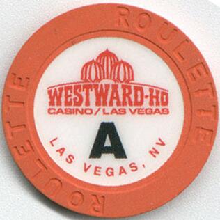 Westward Ho Orange Roulette Chip