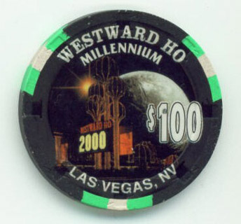 Westward Ho Grubstake Jamboree Millennium $100 Casino Chip