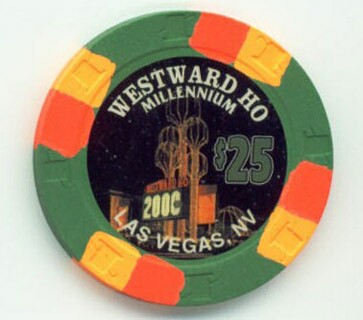 Westward Ho Grubstake Jamboree Millennium $25 Casino Chip