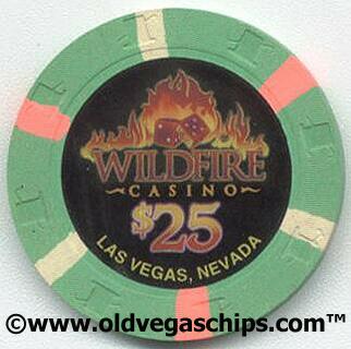 Las Vegas Wildfire Casino $25 Casino Chip