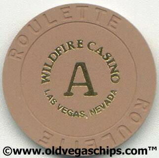 Las Vegas Wildfire Casino Brown Roulette Chip