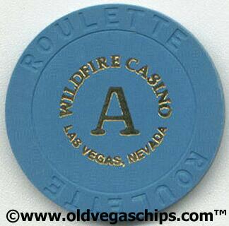 Las Vegas Wildfire Casino Blue Roulette Chip