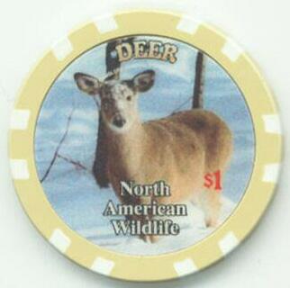 North American Wildlife Deer Poker Chips 