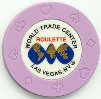 Las Vegas World Trade Center Casino Purple Roulette Casino Chip