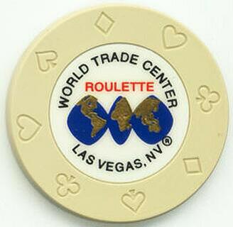 Las Vegas World Trade Center Casino Tan Roulette Casino Chip